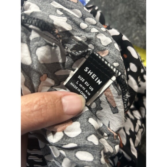 Leopard Print Flat Front Wide Leg Pants Size 12 Modest Teacher Fun Animal Print - Picture 4 of 6